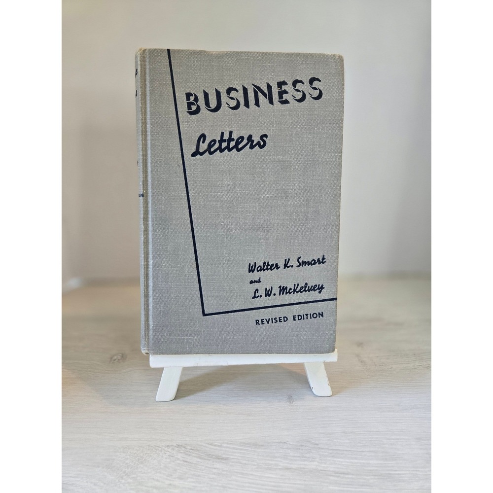 Vintage Business Letters‎ book, hardcopy 1941, desk display reference